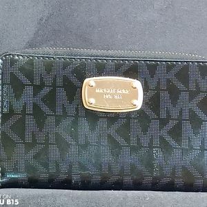 Mk patent leather wallet